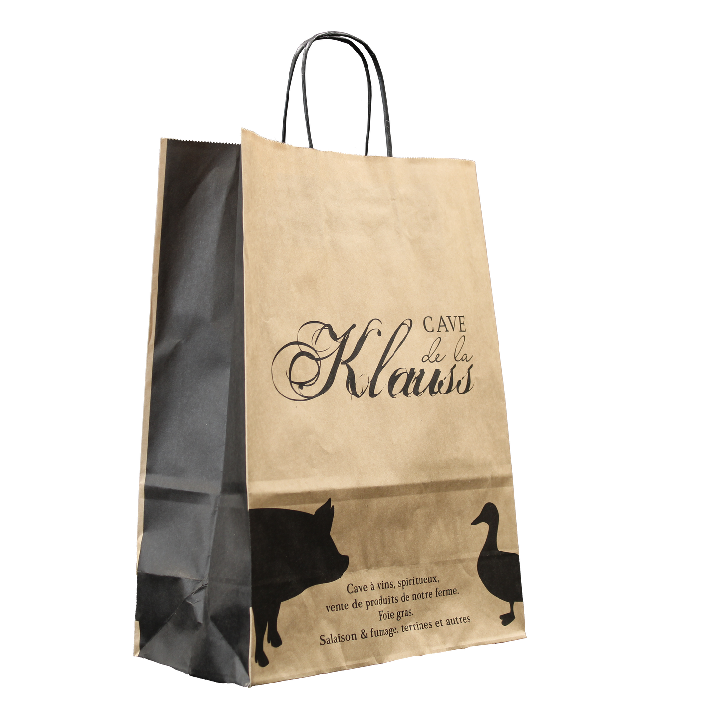Sac papier Esprit Eco poignées torsadées cabas 35x14x36cm personnalisé