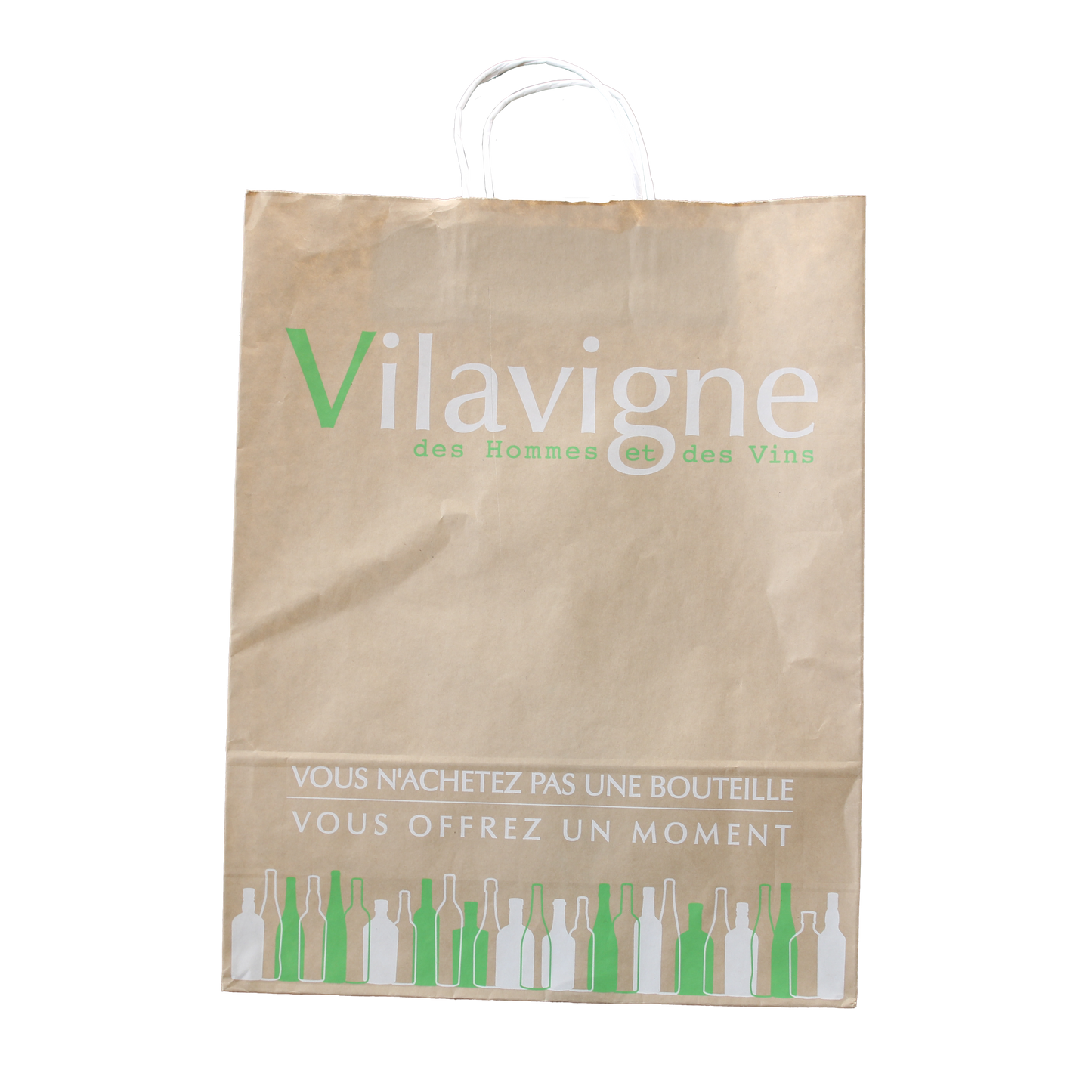 Sac papier Esprit Eco poignées torsadées cabas 35x14x36cm personnalisé