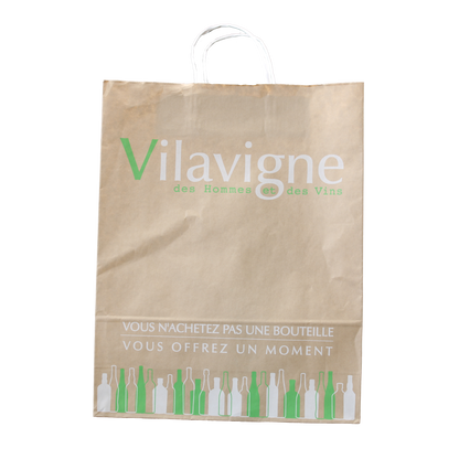 Sac papier Esprit Eco poignées torsadées cabas 35x14x36cm personnalisé
