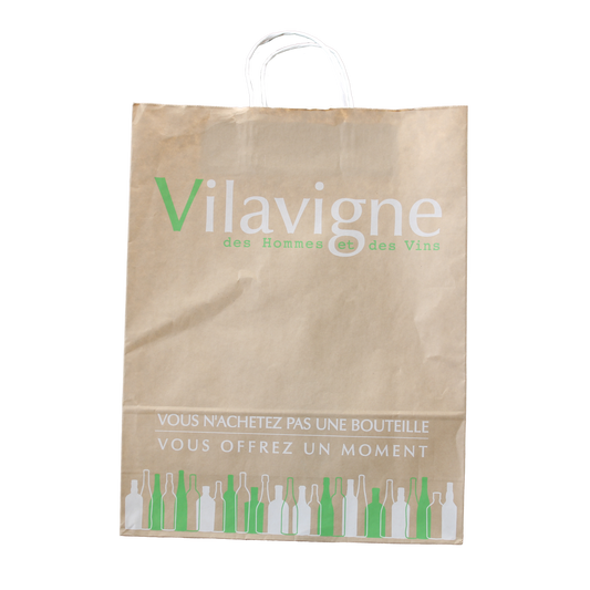 Sac papier Esprit Eco poignées torsadées cabas 35x14x36cm personnalisé