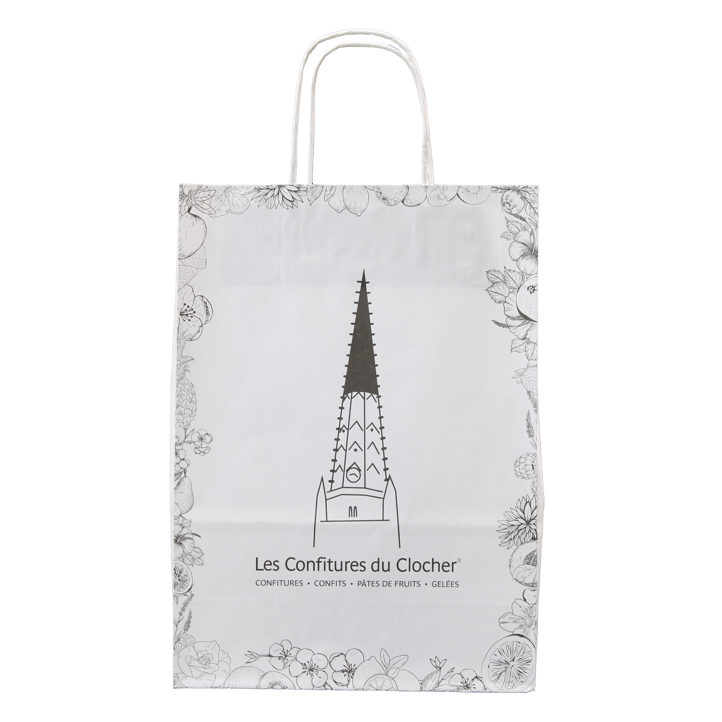 Sac papier Esprit Eco poignées torsadées cabas 35x14x36cm personnalisé