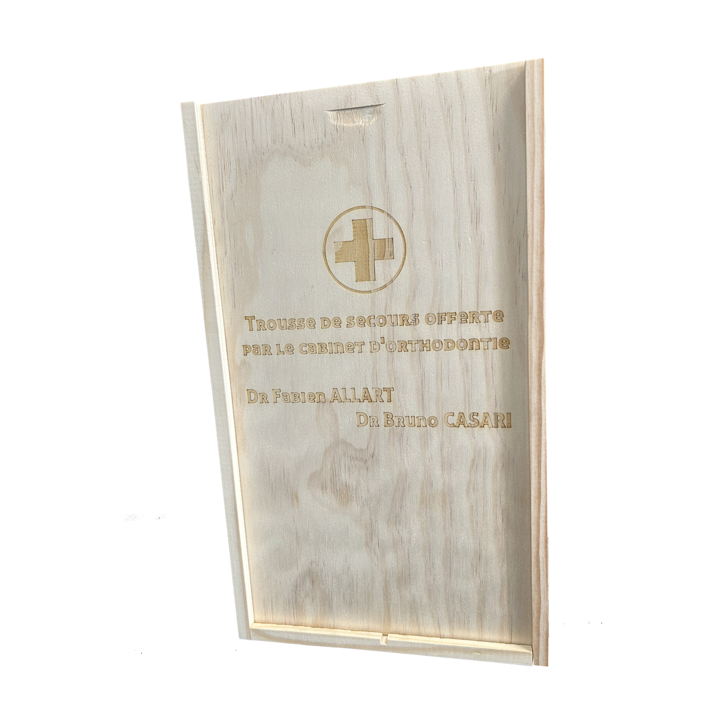 Caisse Tradition bois de Pin 2 btls 18,5x9x33cm personnalisée