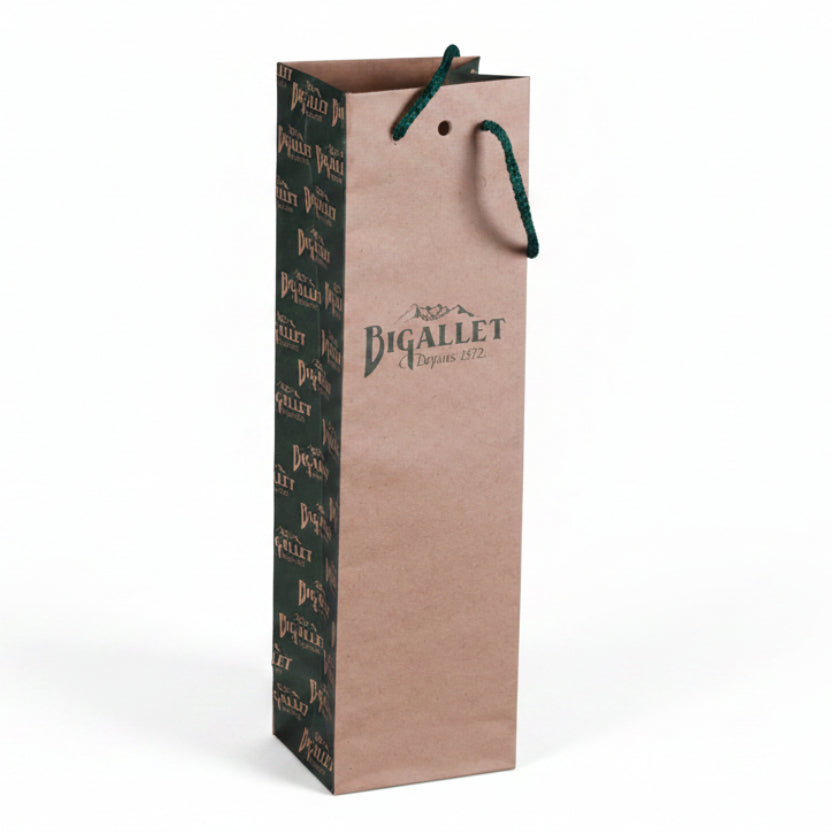Sac papier luxe Magnum 13x11,5x44cm  personnalisé