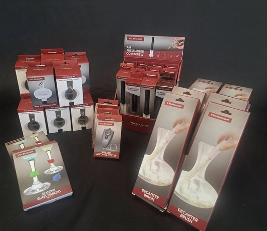 Lot de 41 accessoires de service divers - Vin Bouquet