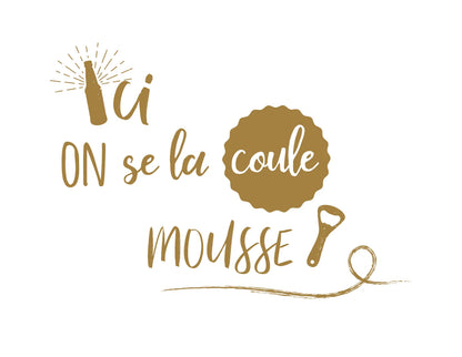 Caisse Castel bois de pin teinté cappucino 6 bières - Ici on se la coule mousse