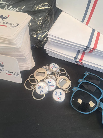 Pack of 200 "Go Blues" packaging and accessories