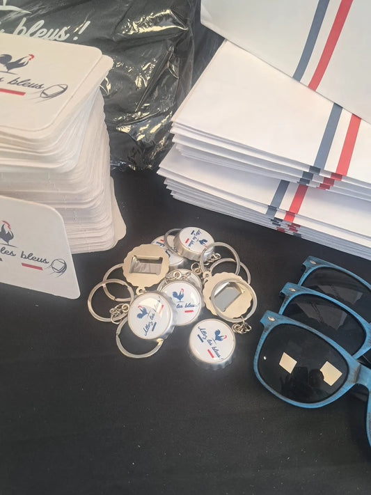 Lot de 200 emballages et accessoires "Allez les Bleus"