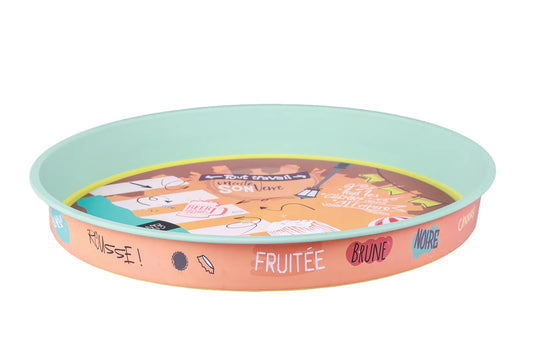 Plateau Viggo métal rond - San Francisco