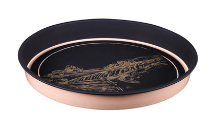 Viggo round metal tray - Gusto