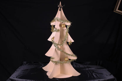 Natural wood Christmas tree 80x130cm (delivered flat)