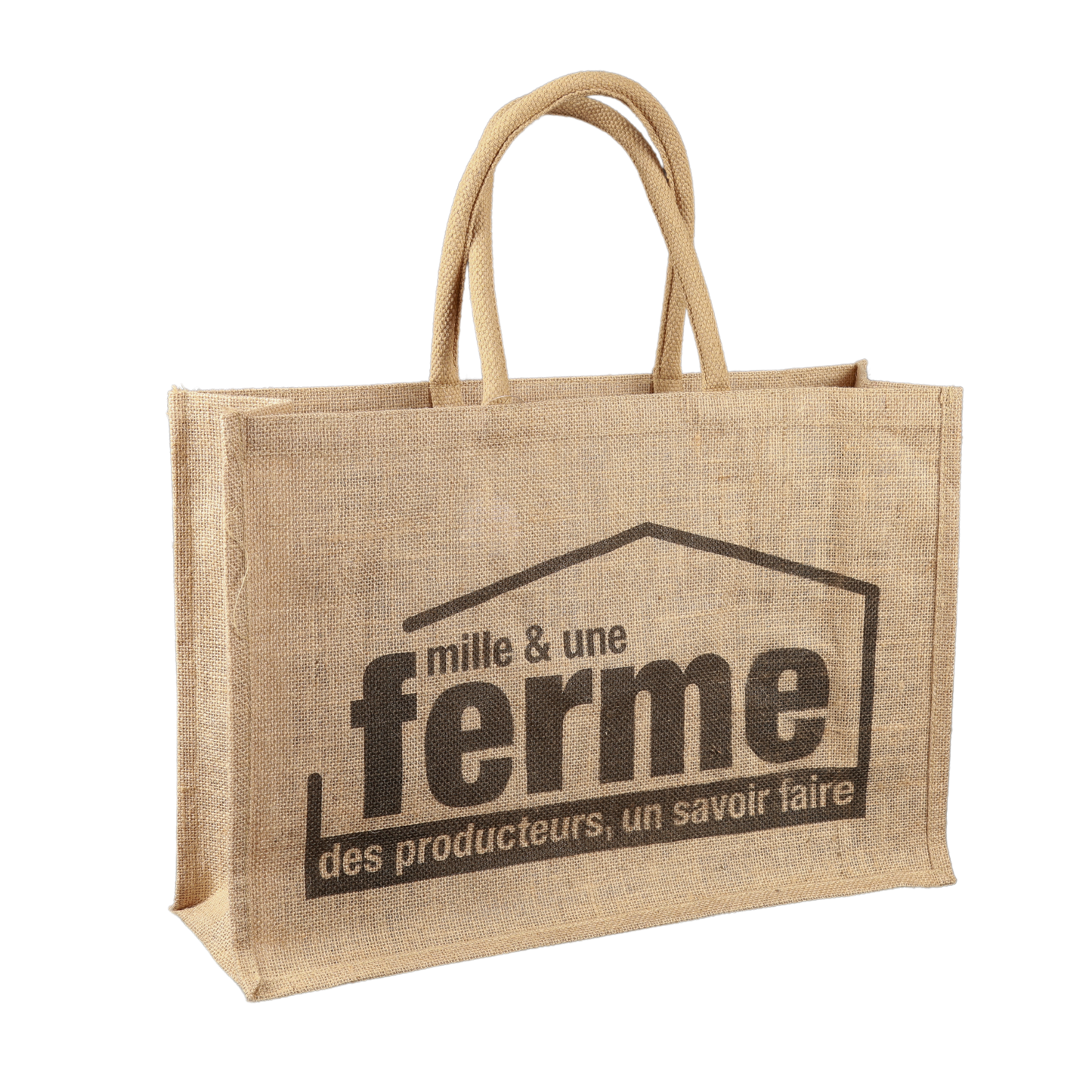 Sac toile de jute Goa cabas 50x15x35cm personnalisé usine/repiquage