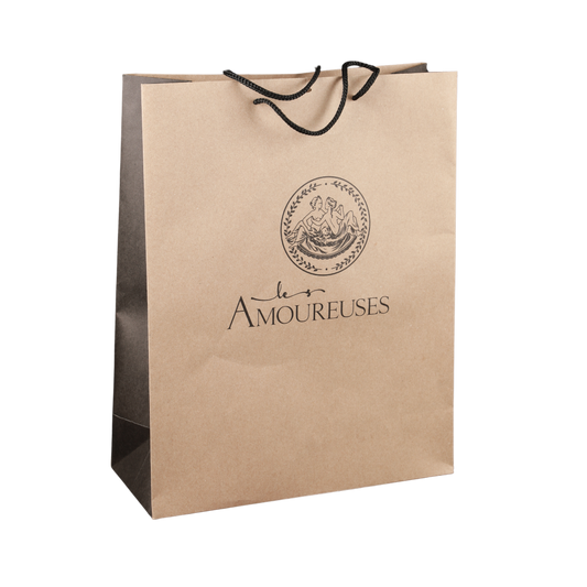 Sac papier luxe cabas 35x14x44cm personnalisé