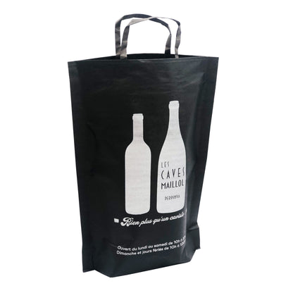 Espérance bag for 2 bottles, 28x9x38cm, factory customized
