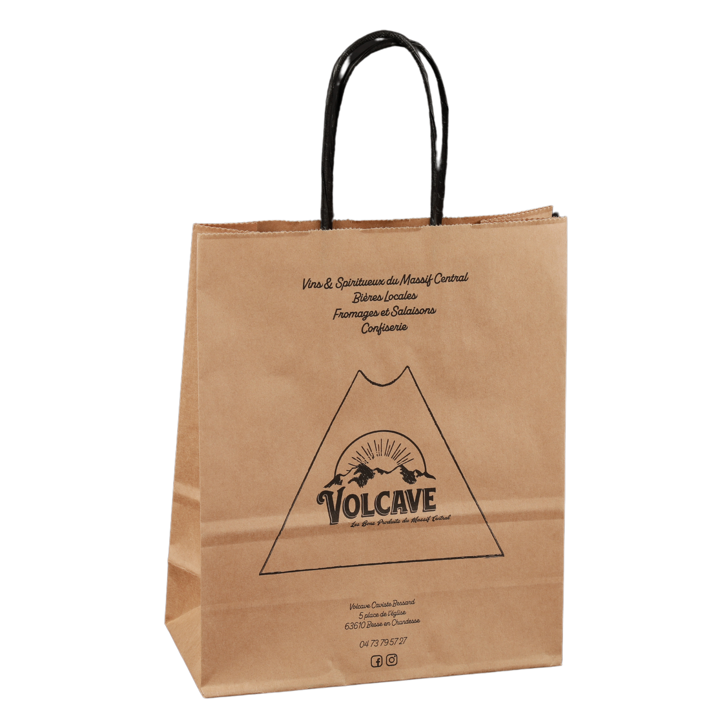 Esprit Eco paper bag with twisted handles, tote bag, 18x8x22cm, personalized