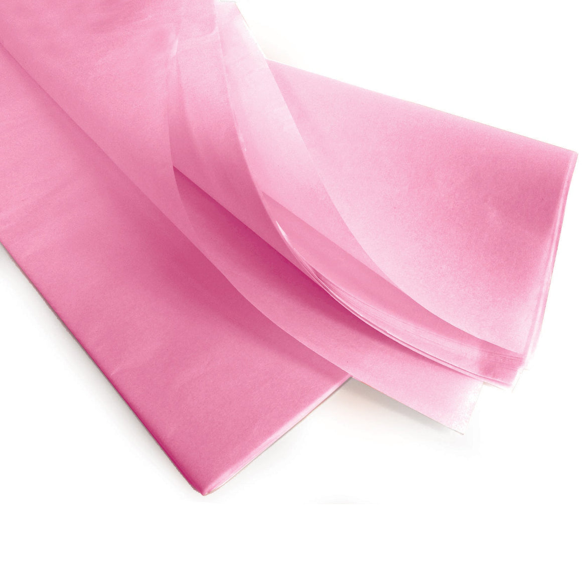 Papier mousseline rose pâle 75x50cm (480 feuilles)