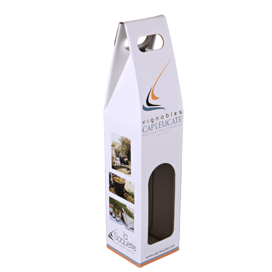Valisette carton offset 1 btl 9x9x41cm personnalisée