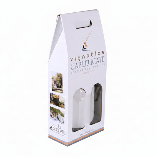 Valisette carton offset 2 btls 18x9x41cm personnalisée