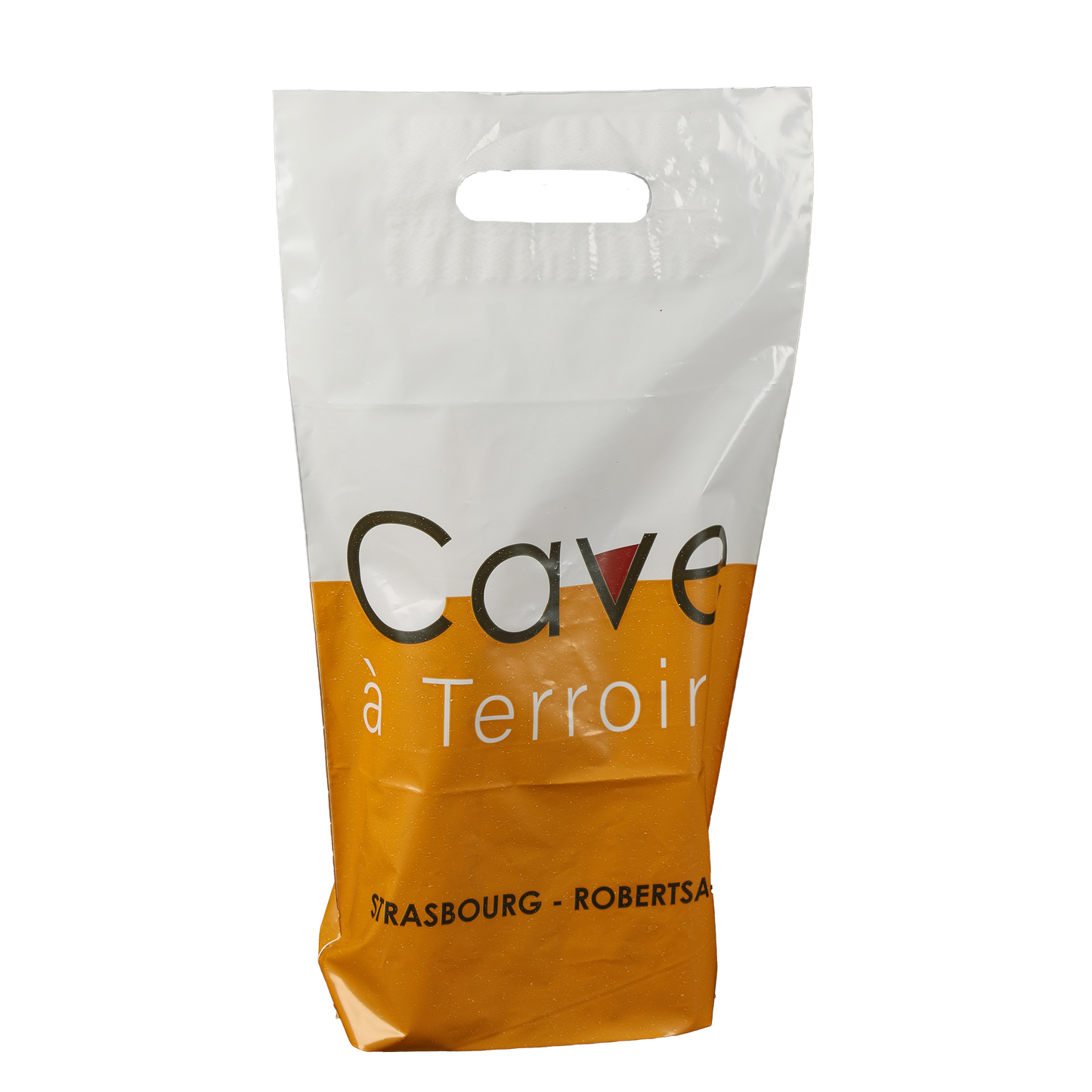 Sac plastique 2 bouteilles personnalisé