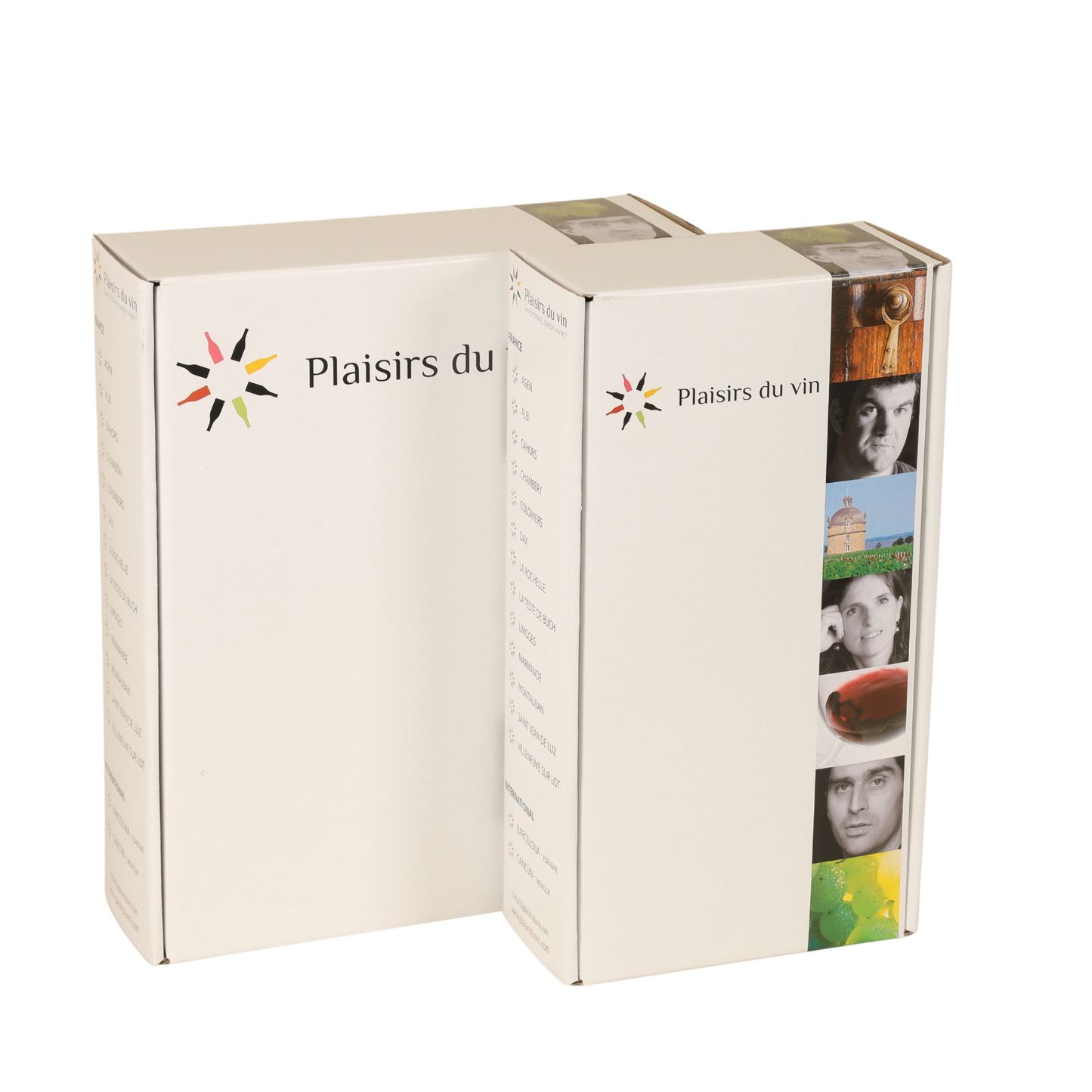 Coffret carton offset 3 btls 30x9.3x36cm personnalisé