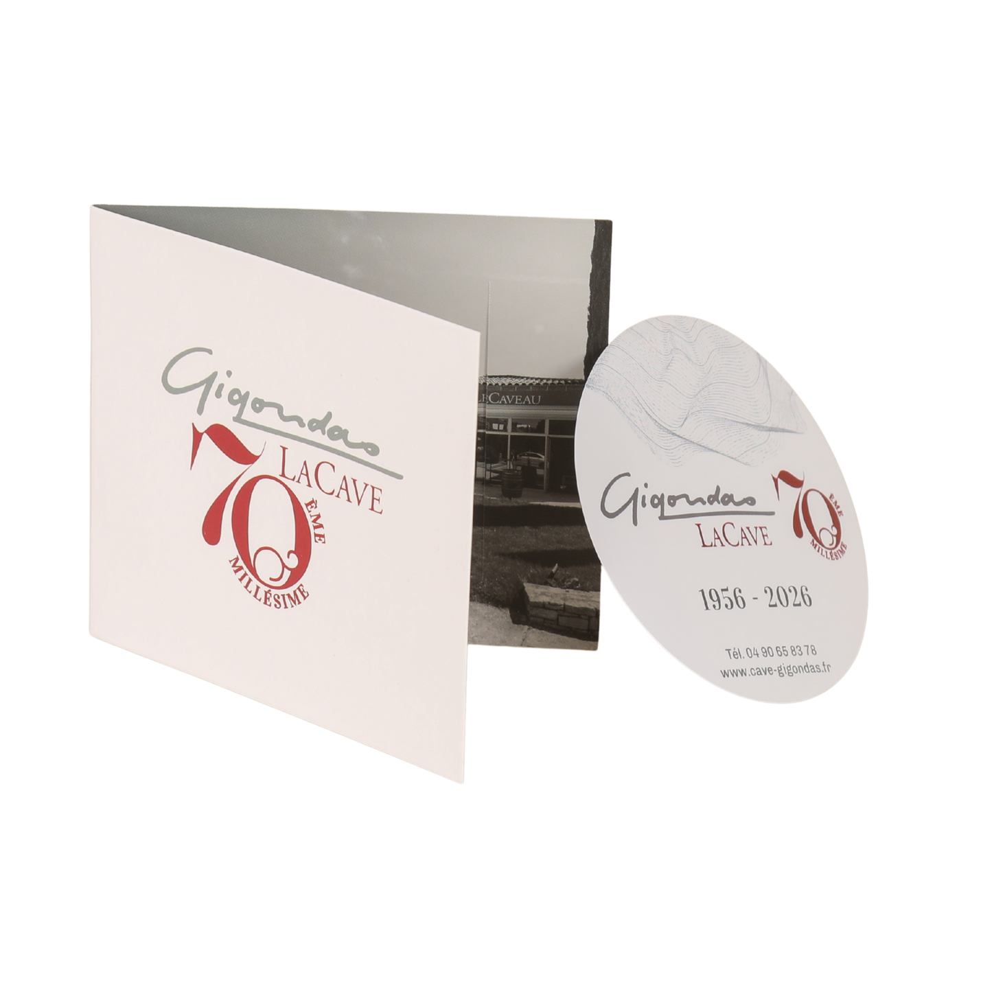 Disque anti-goutte Vinodisc carte volet personnalisé