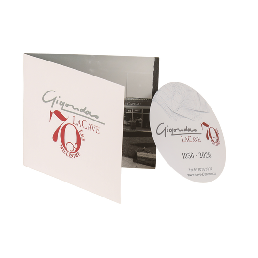 Disque anti-goutte Vinodisc carte volet personnalisé
