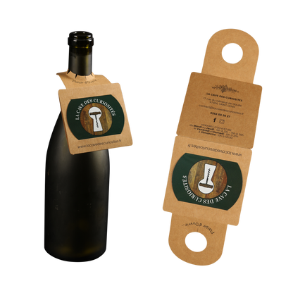 Vinodisc anti-drip disc, custom neck card