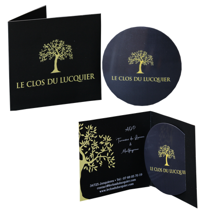 Disque anti-goutte Vinodisc carte volet personnalisé