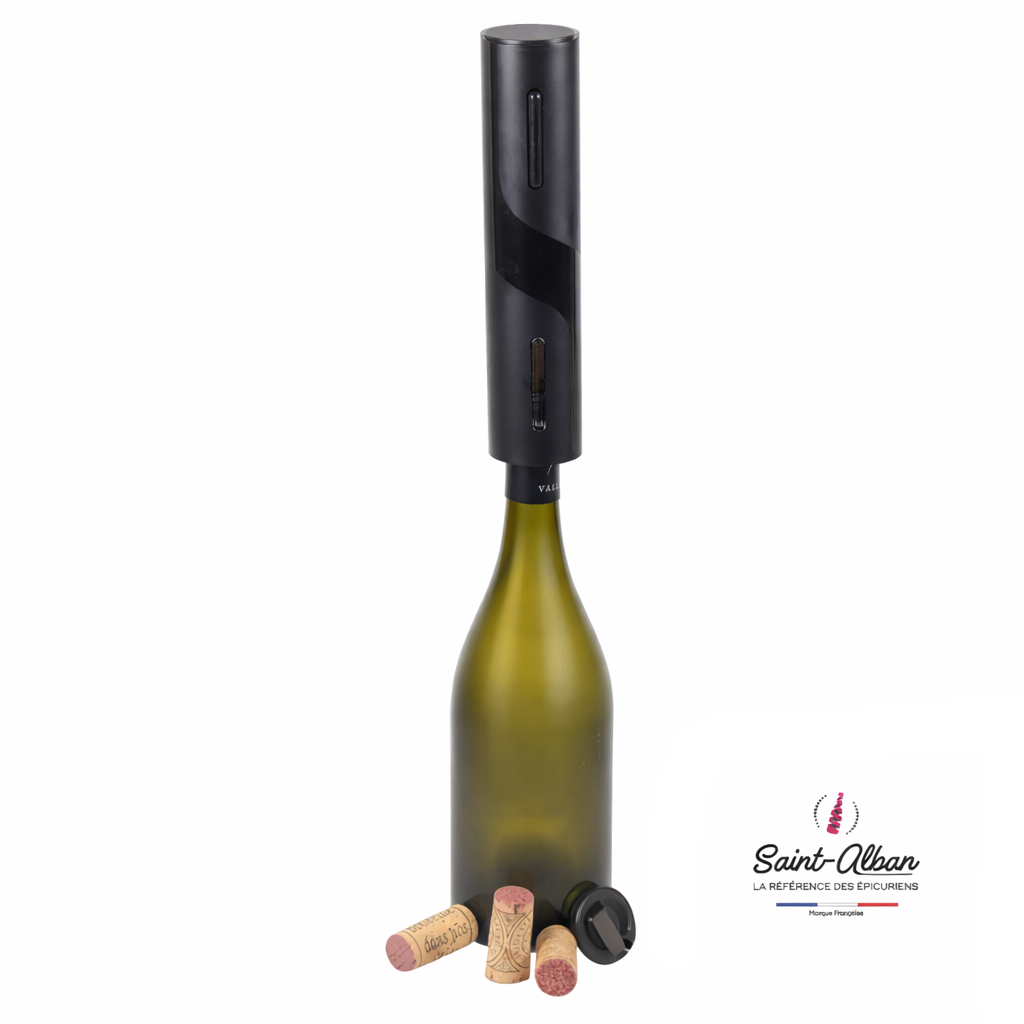 Electric corkscrew for Shiraz bottles with capsule cutter, Saint Alban