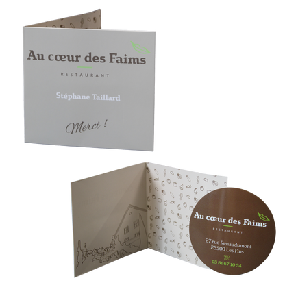 Disque anti-goutte Vinodisc carte volet personnalisé
