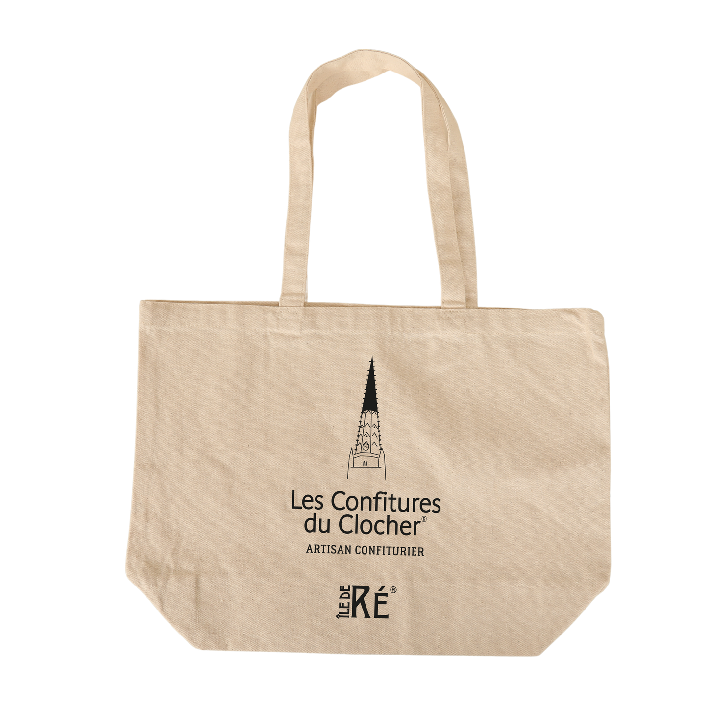 Sac toile coton naturel écru ; soufflet de fond 47x15x35cm, personnalisable