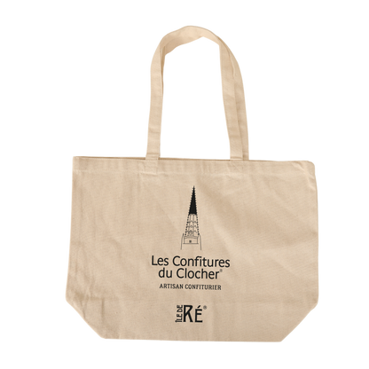 Sac toile coton naturel écru ; soufflet de fond 47x15x35cm, personnalisable