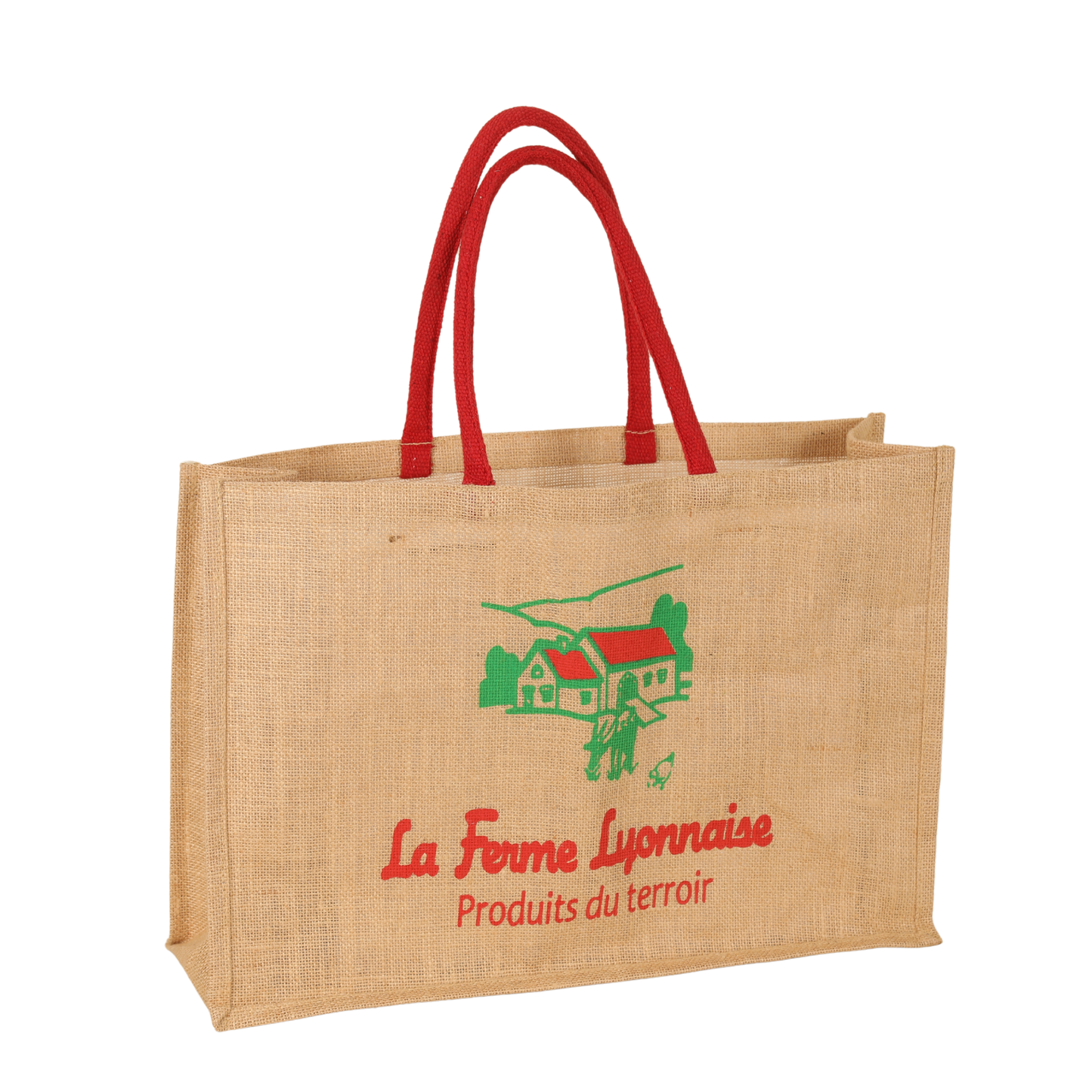 Sac toile de jute Goa cabas 50x15x35cm personnalisé usine/repiquage