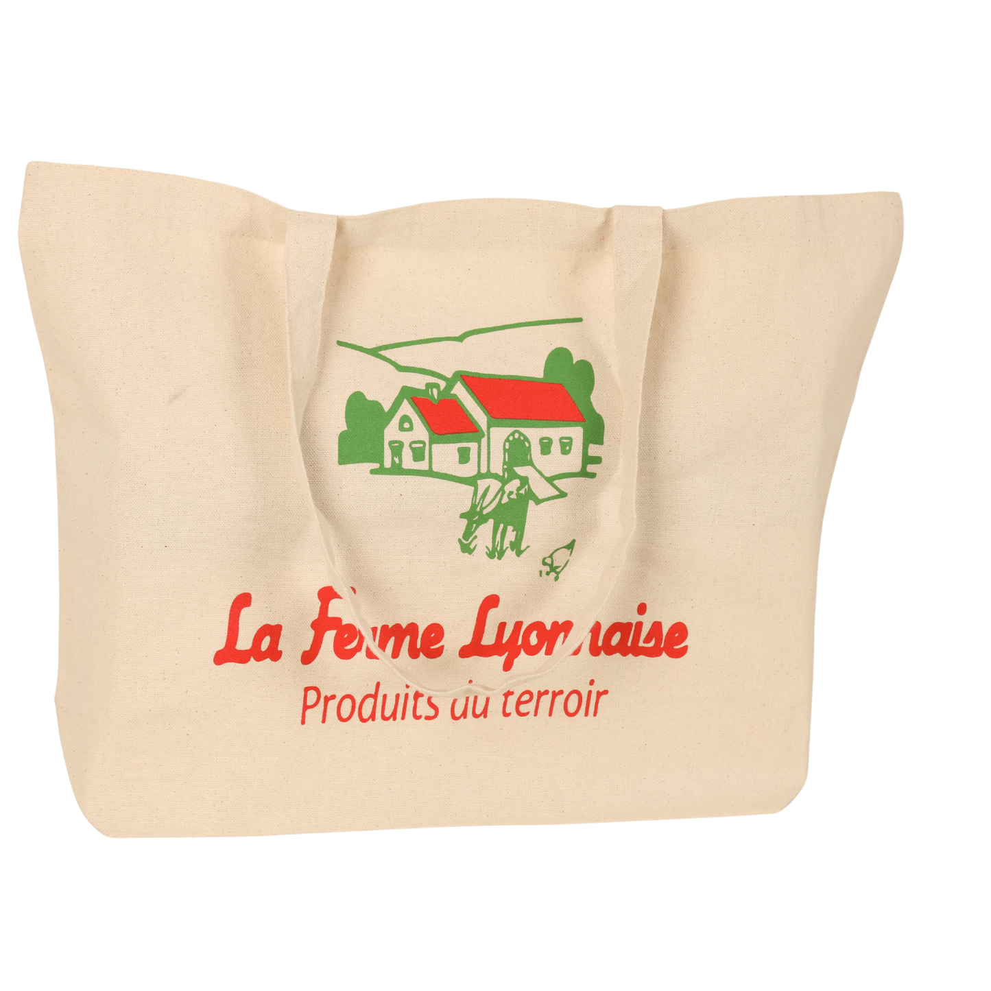 Sac toile coton naturel écru ; soufflet de fond 47x15x35cm, personnalisable
